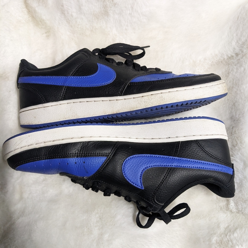 Men's Nike Court vision low rise size 9 black and blue